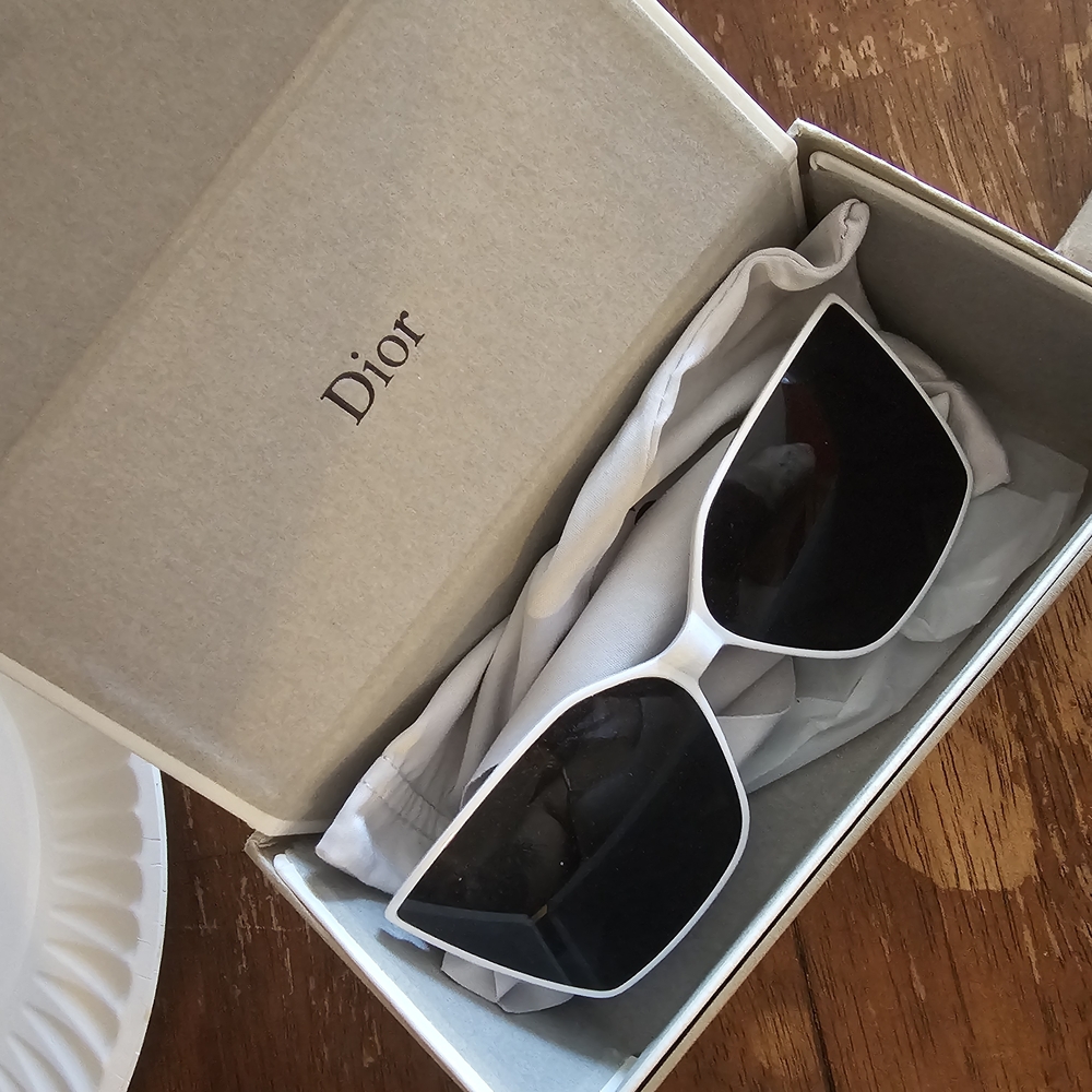 Dior White Sunglasses